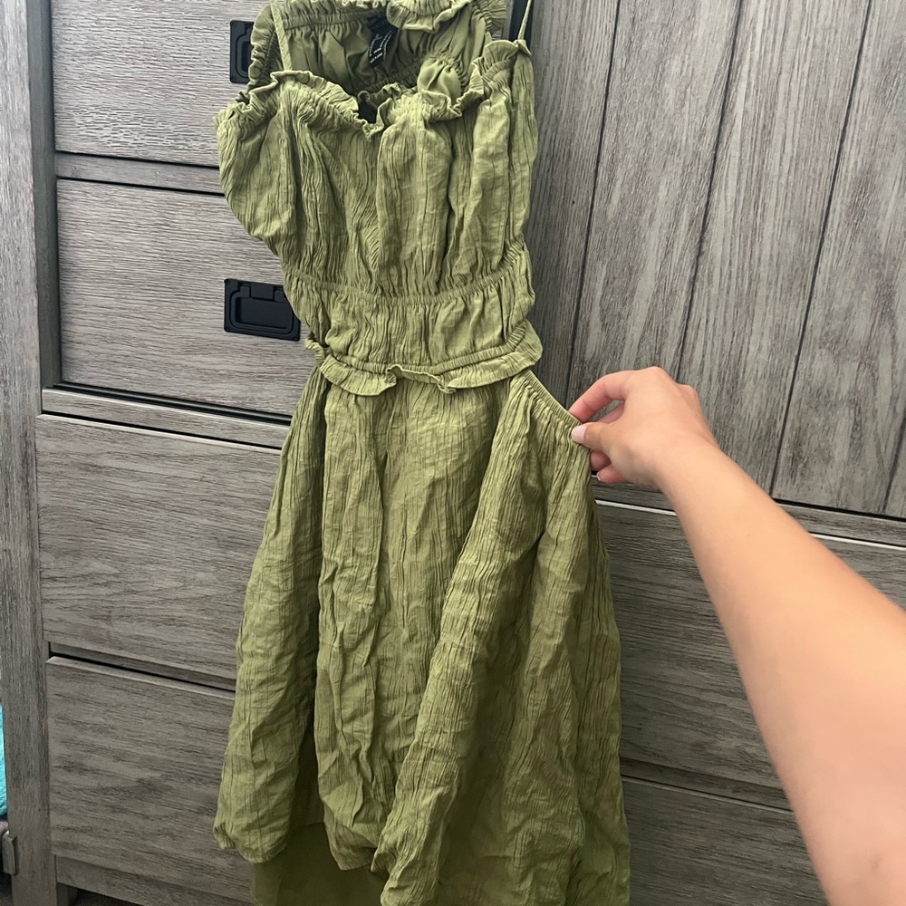 Olive Green Women's Dress